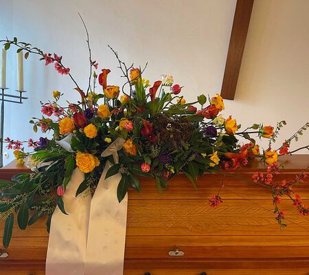 Sarggesteck für Radler in der Natur April